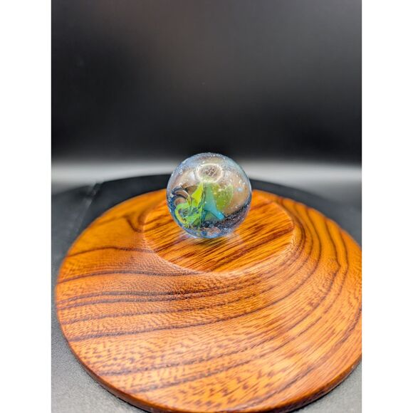 UV Reactive Art Marble – Swirl Core w/ Base (Damage Noted) - Picture 4 of 6